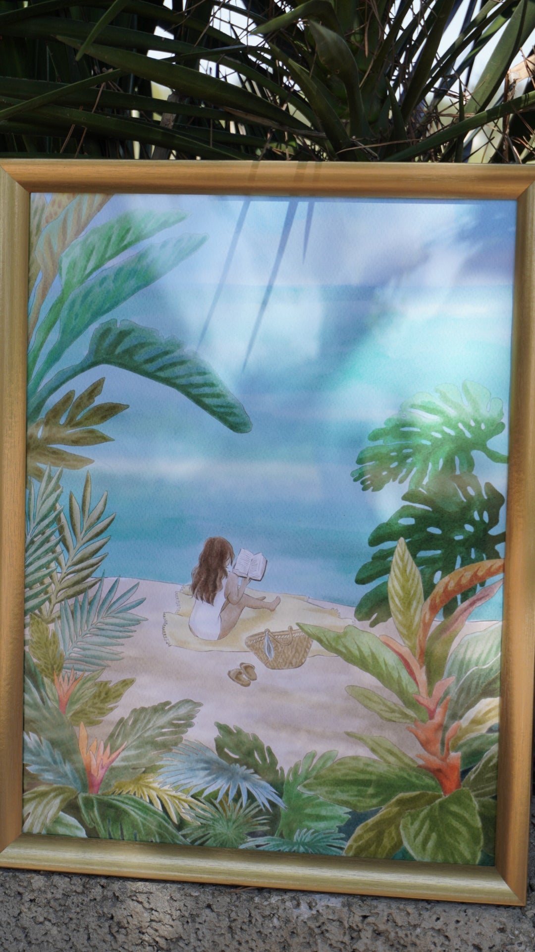 Reading by the sea
