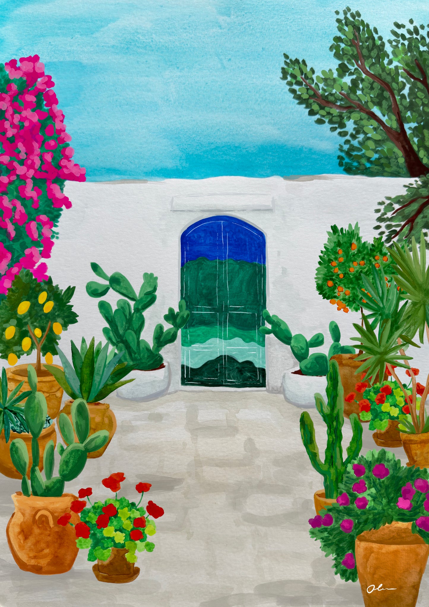 Ostuni blue door